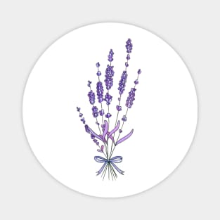 Lavender cutout Magnet